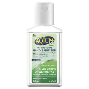 Aqium Aloe Antibacterial Hand Sanitiser 60ml-1