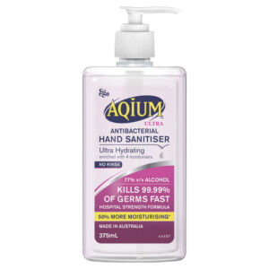 Aqium Ultra Antibacterial Hand Sanitiser 375ml-1