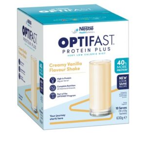 OPTIFAST VLCD Protein Plus Creamy Vanilla Flavour Shake 10 Pack 630g-0
