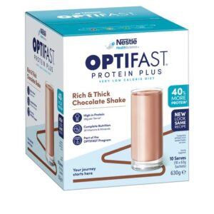 OPTIFAST VLCD Protein Plus Rich Thick Chocolate Shake 10 Pack 630g-0