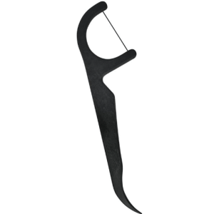 Piksters Eco Floss Pick Charcoal 30 Pack