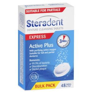 Steradent Active Plus Denture Cleansing 48 Tablets