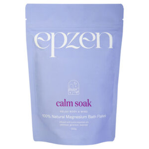 epzen Calm Soak 100 Natural Magnesium Bath Flakes 500g-1